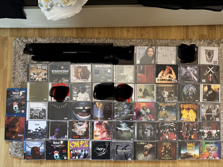 Cd-uri originale(Eminem, Kendrick, Slipknot, J.Cole, Korn