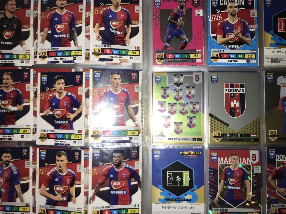 Carduri/cartonase fotbalisti - colecția PANINI FIFA 365 ADRENALYN 2023