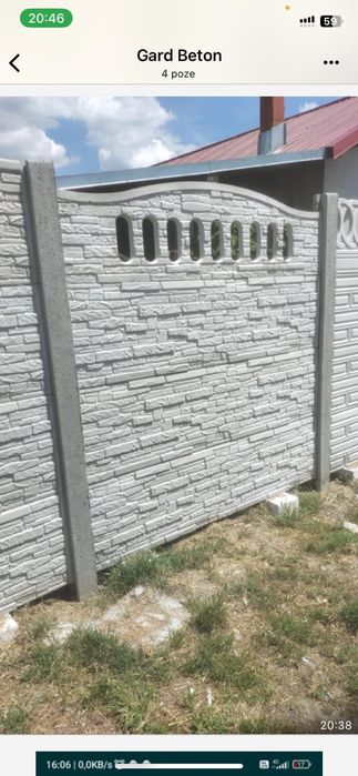 Gard beton placi