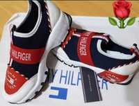 Adidasi Tommy Hilfiger, new model import Italia, saculet