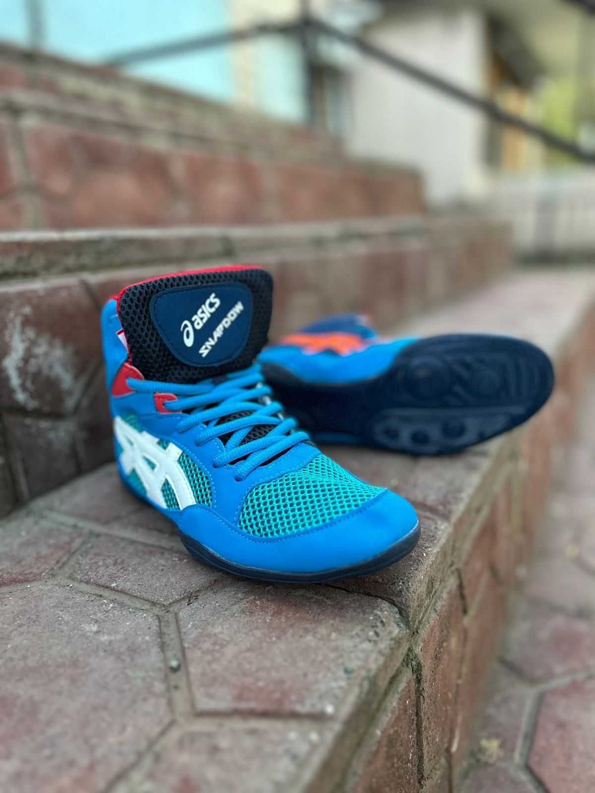 Борцовки Asics для борьбы и единоборств синие (33-42р)