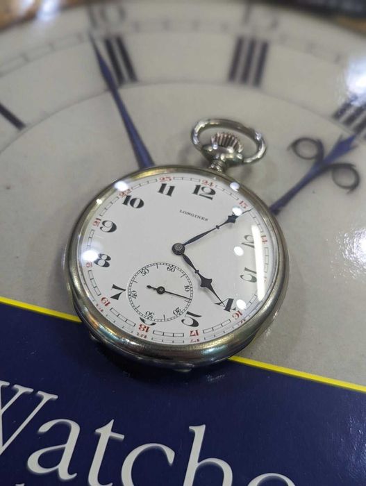 Ceas de buzunar Longines, 1905 - Ceas vechi de buzunar mecanic.