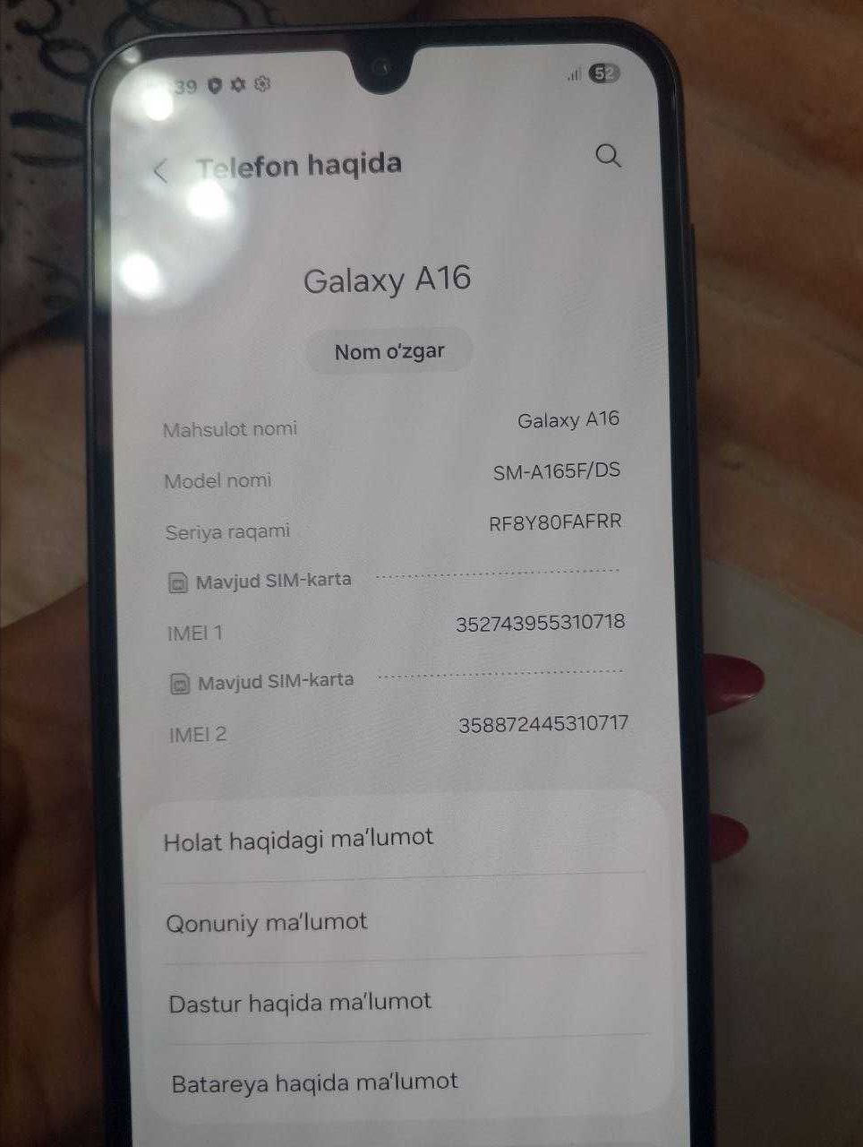 Samsung galaxy A16 6/128GB черный