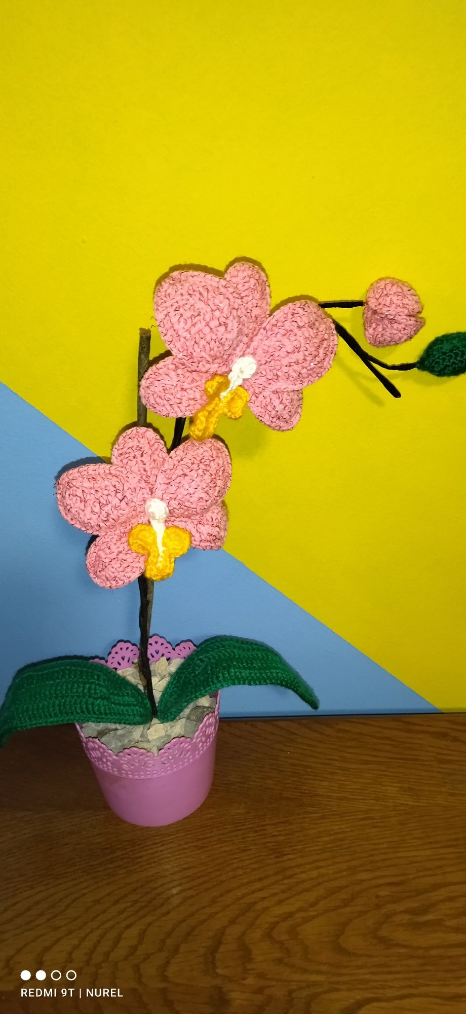 Ръчно плетена орхидея (Вечна)