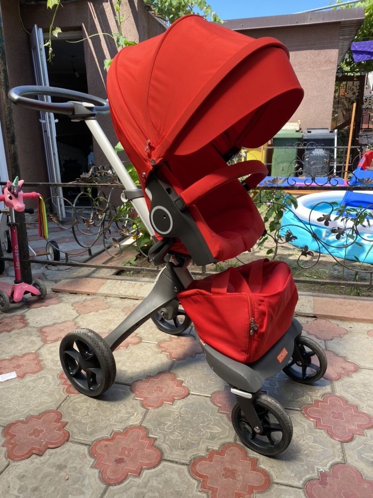 Vand Carucior Copii STOKKE V5 Explory -RED -all in one-pachet complet