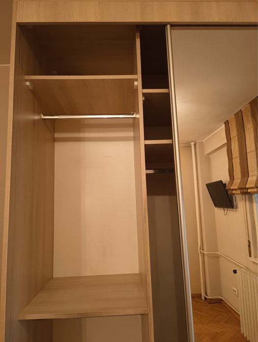 Dressing 2 Uși Glisante cu Oglindă; Șifonier; Dulap de Haine Dormitor