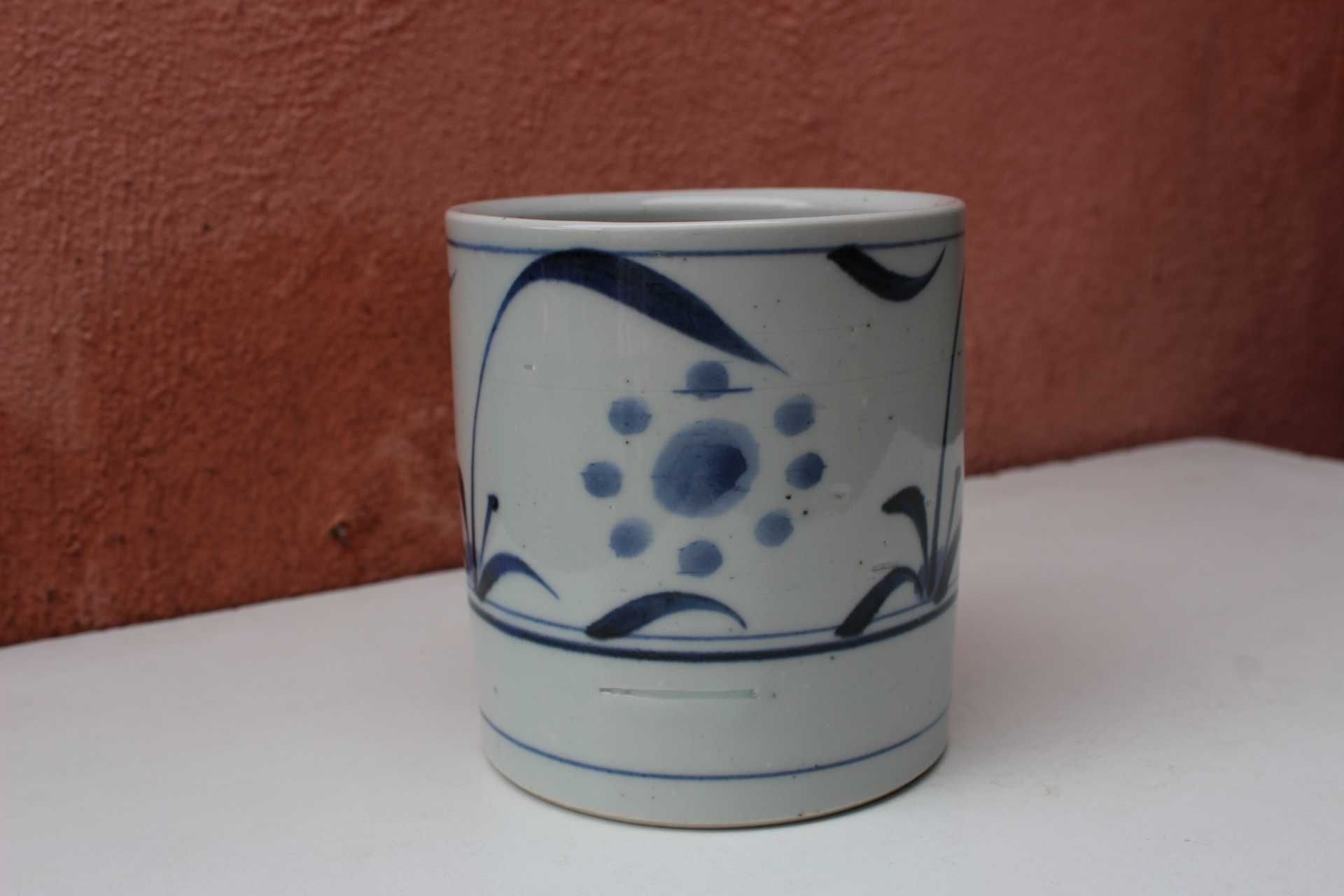 Bol / borcan portelan de colectie JAPONIA, Studio Pottery
