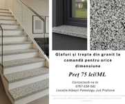 Glafuri și trepte la orice dimensiune din marmură și granit