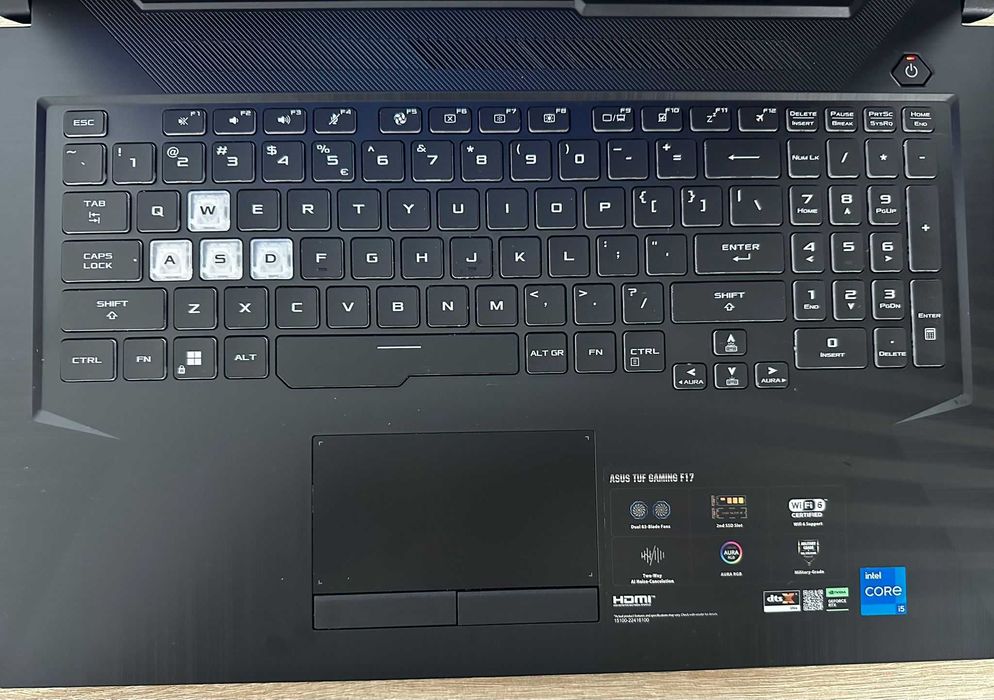 Laptop Gaming Asus TUF F17 I5-11400H SSD  RTX 2050 ProMax Amanet