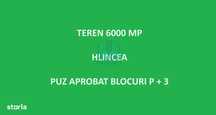 La ASFALT! Teren 6000 mp cu PUZ APROBAT pentru BLOCURI, Hlincea