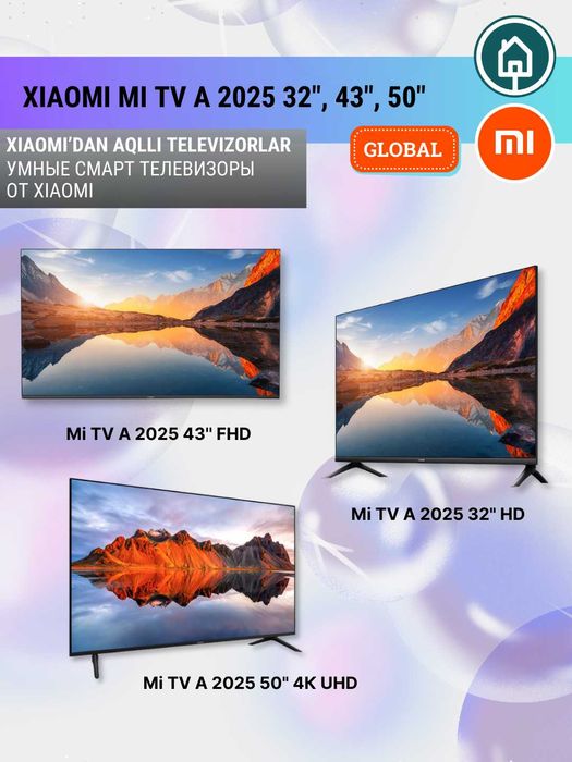 Xiaomi TV A 32 (2025) Смарт ТВ телевизор Android TV, скидка + доставка
