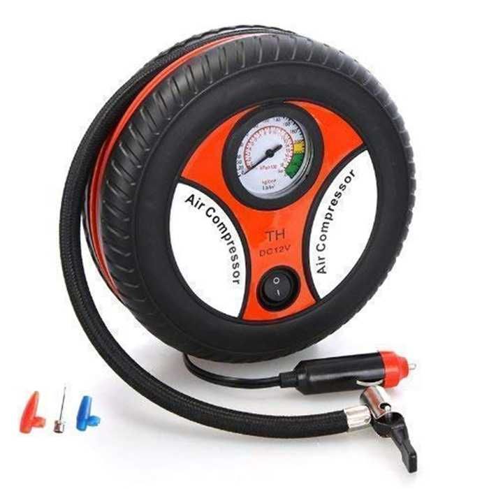 Компресор за гуми 12V, захранващ кабел за запалка