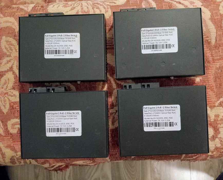 Patru bucati PoE Ethernet Switch Converter