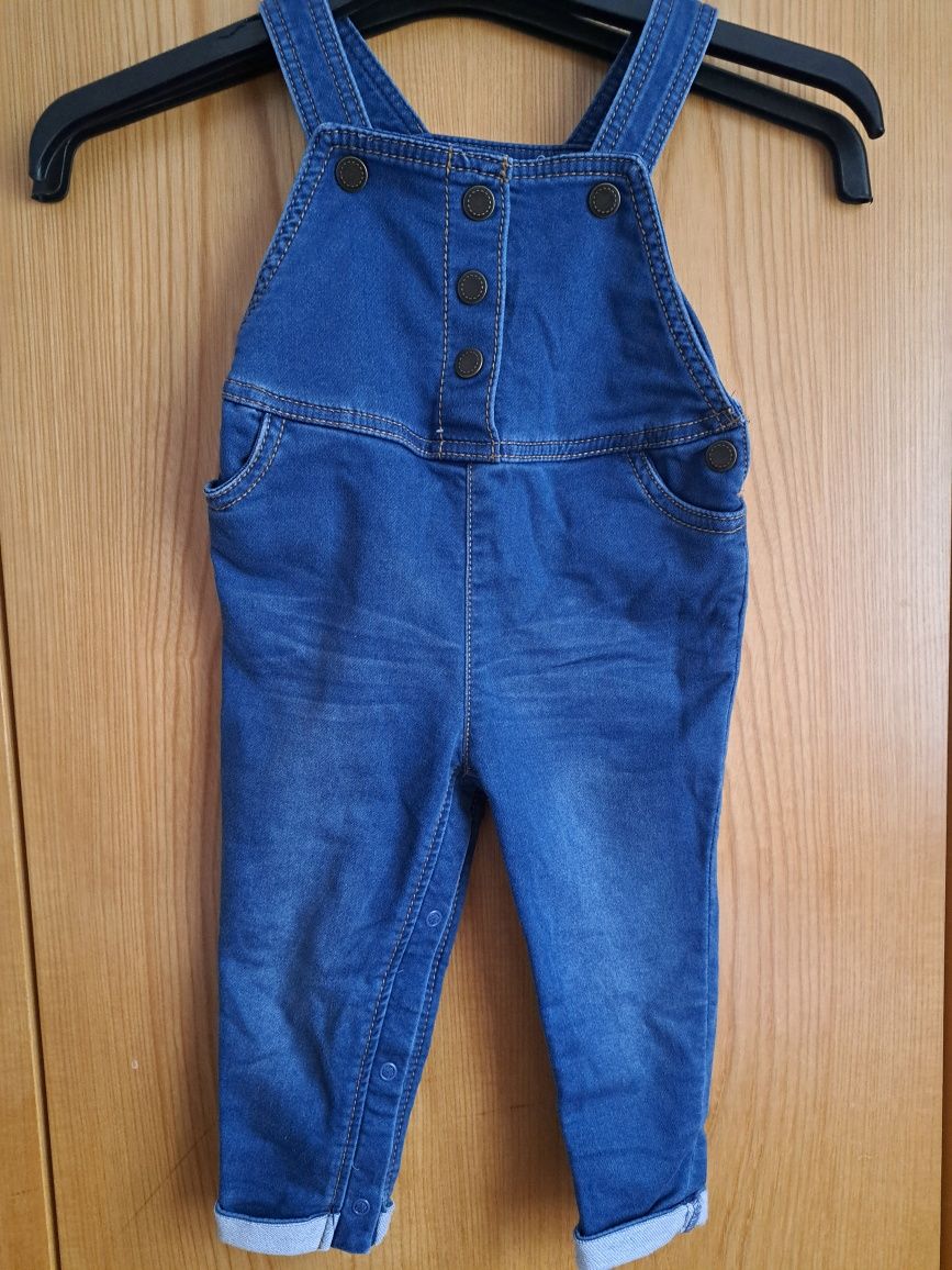 Salopetă blugi/denim/jeans fetiță, mărimea 80