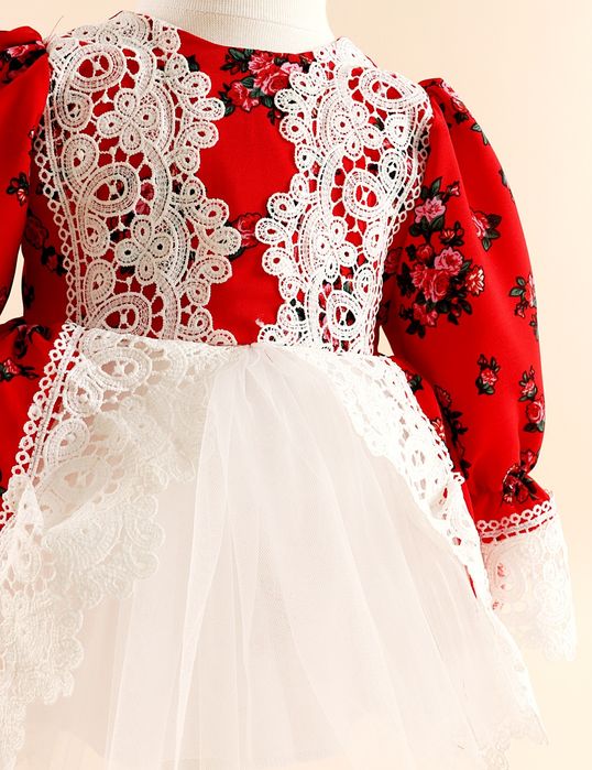 Rochie botez/petrecere premium, elganta,vârsta 1-9 Luni