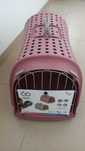 Cusca de transport animalute Linus Cabrio Roz 50x32x34 cm