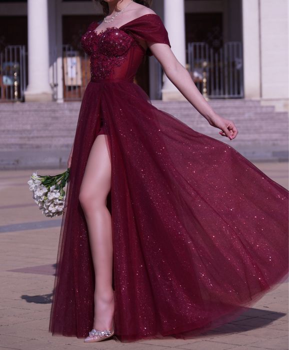 Бална рокля - Бордо