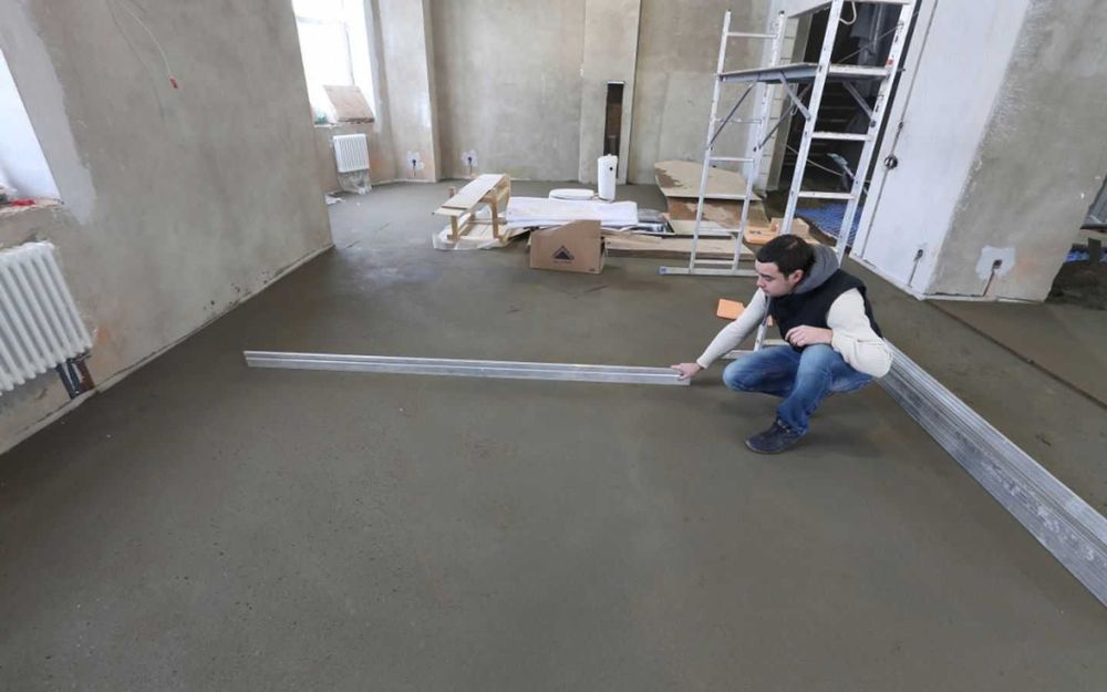 Сухой стяжка | suxoy styashka pol | Полу сухая стяжка | SFATLI-XZMT-35