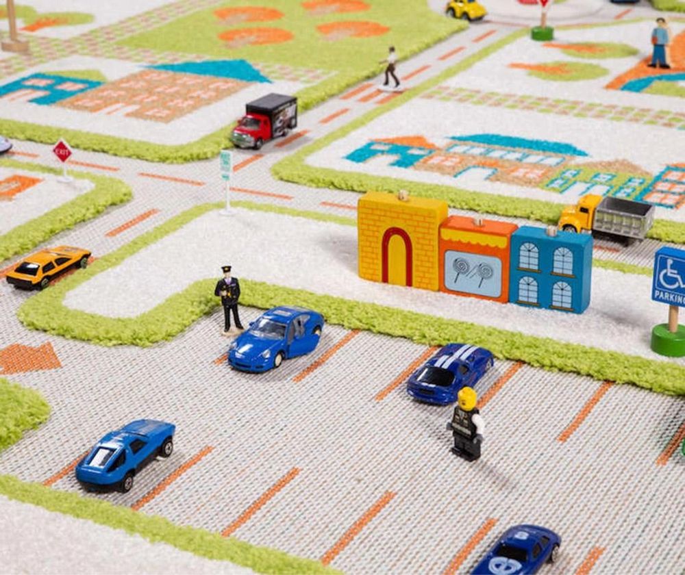 НАМАЛЕН Детски Килим за игра 3D 134x180 см