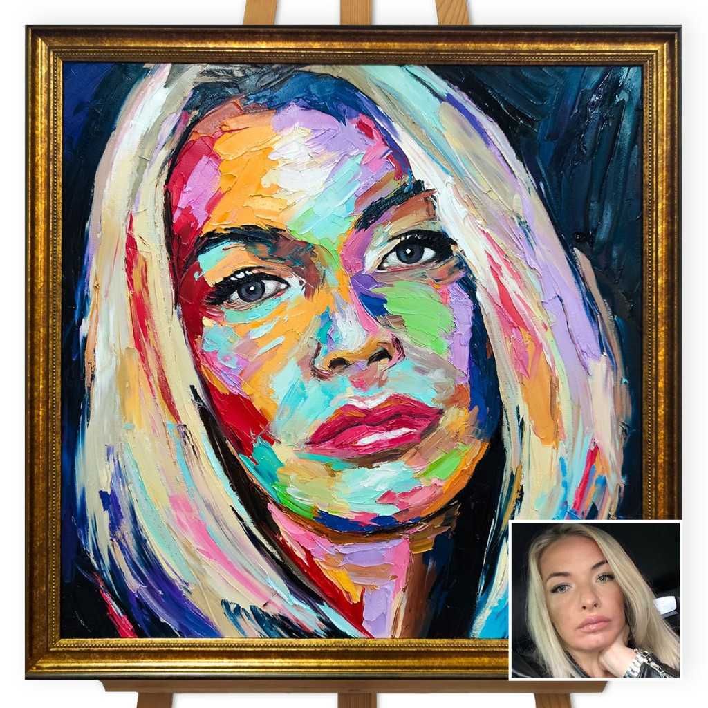Cadoul perfect,pictura portret dupa poza
