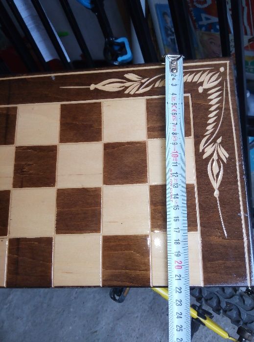 Дървен Шах и табла