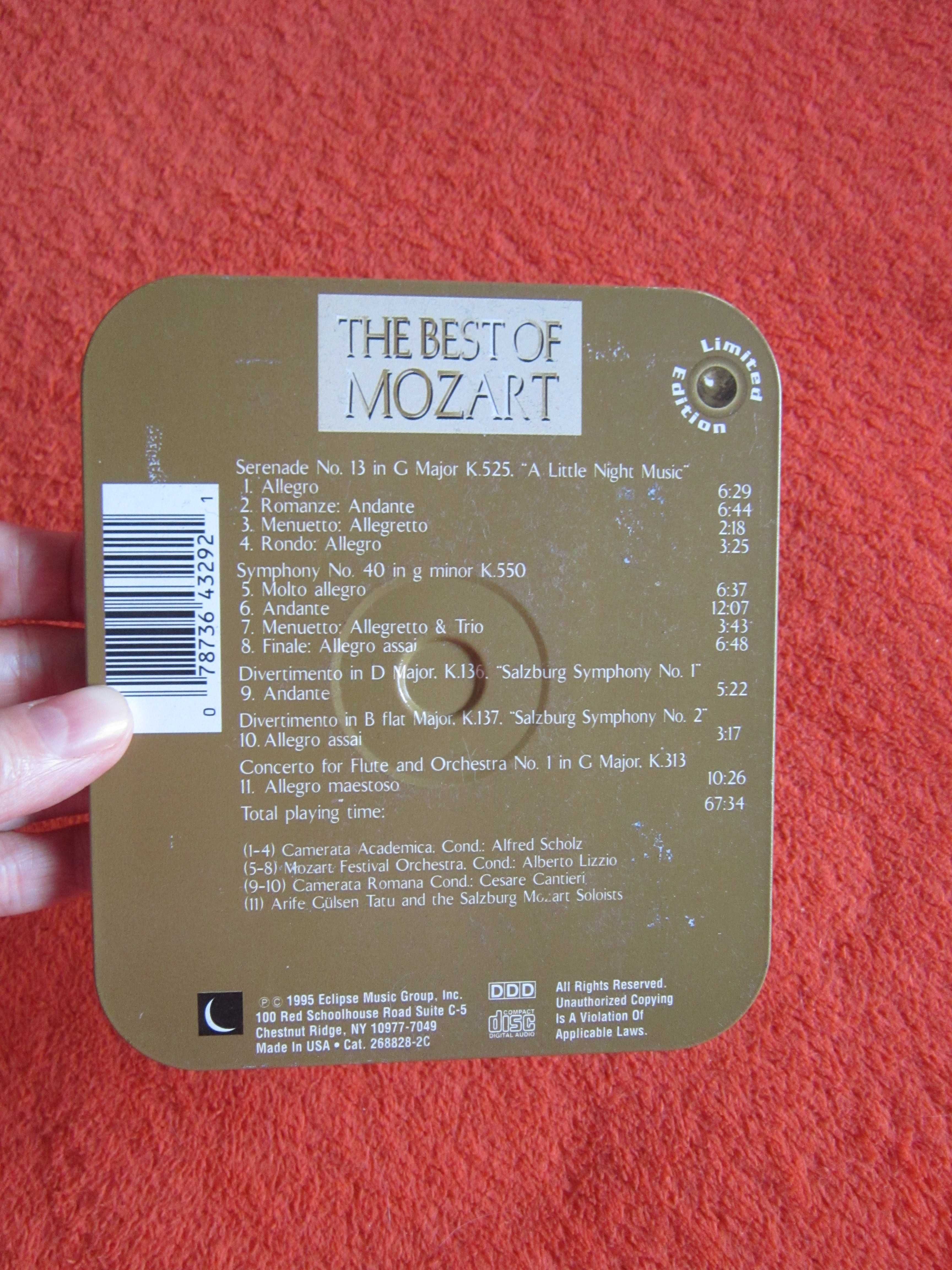 cd The Best of Mozart-ed. limitata, carcasa metalica made USA 1995