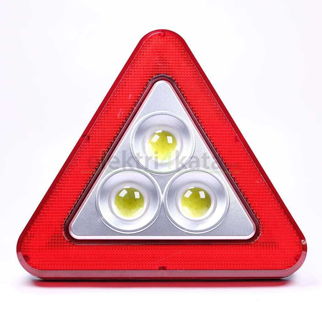 Акумулаторен 3 в 1 LED авариен триъгълник