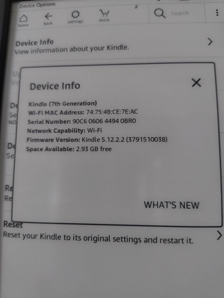 Kindle 7th generation електронен четец