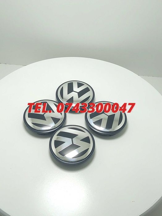 Set 4 Buc Capace Janta Aliaj Negru Cu Argintiu Vw