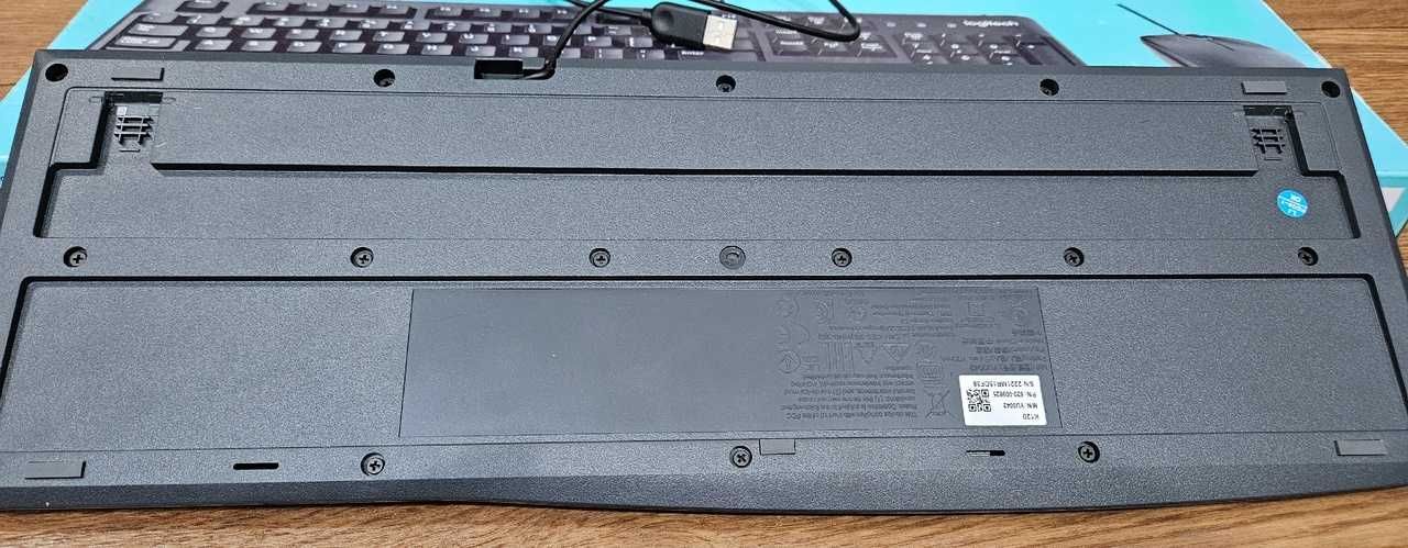 Новая Клавиатура + мышь проводная Logitech Desktop MK120