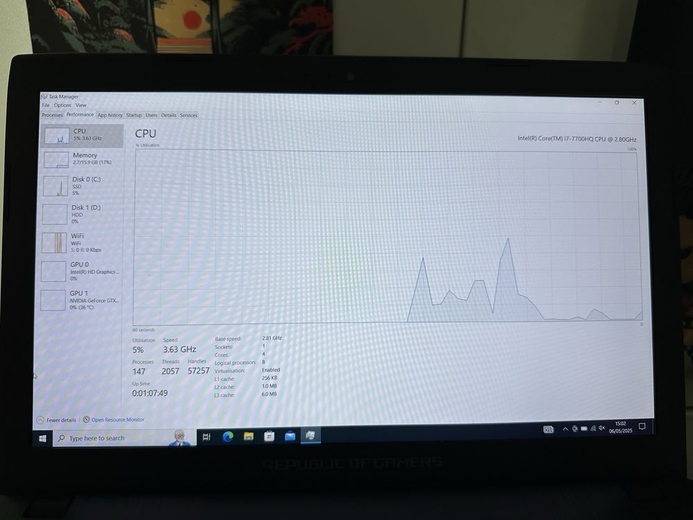 Laptop Gaming ASUS ROG GL553VE-FY022