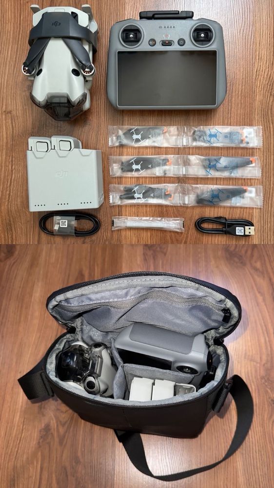 Дрон DJI Mini 4 Pro Fly More Combo Plus (DJI RC 2) белый