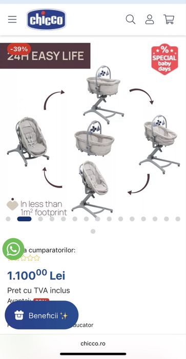 Cosulet bebe 5 în 1 Baby Hug Pro