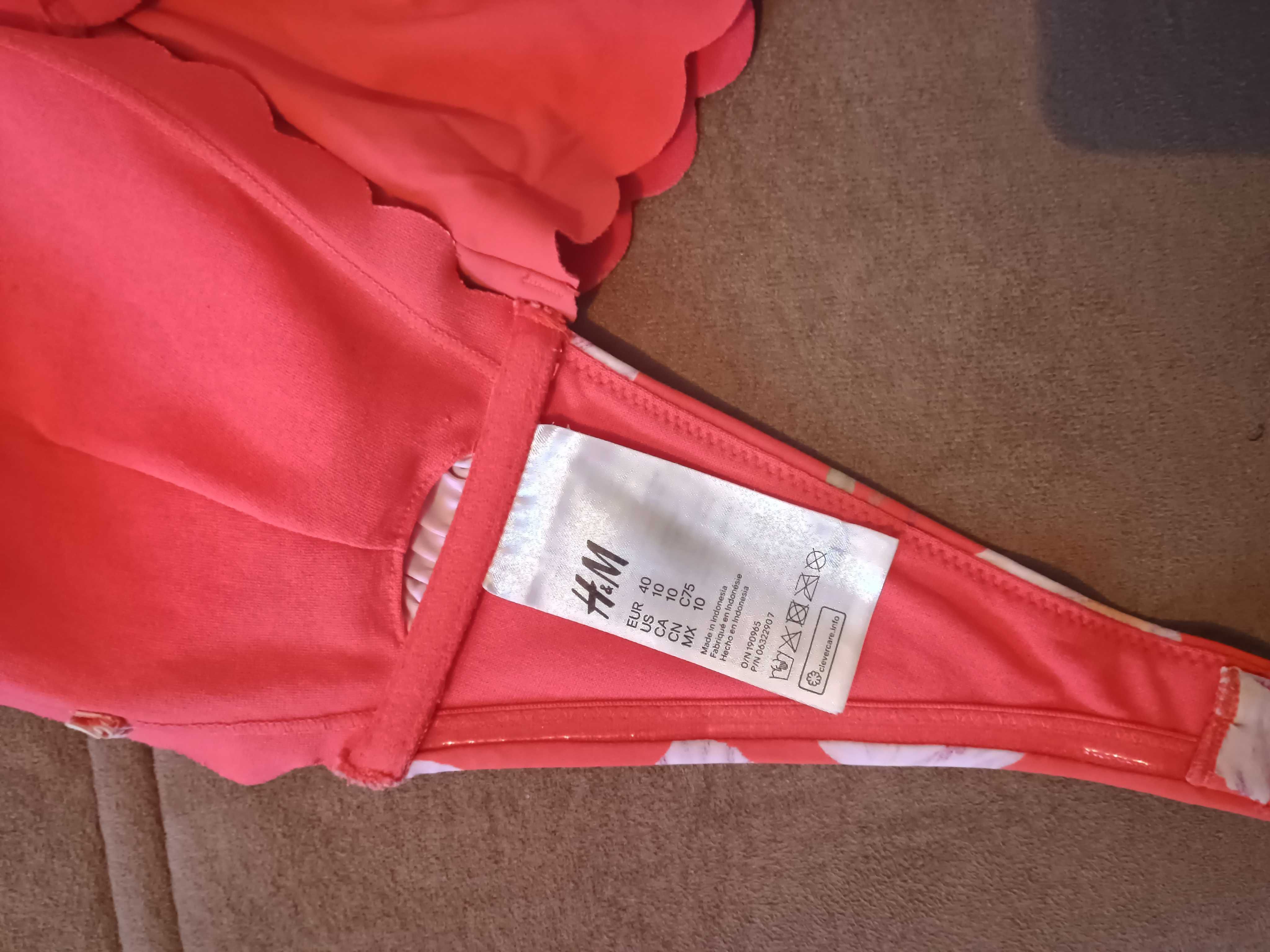 H&M бански костюм коралов