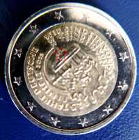 Евро монета с ГРЕШНО щанцован надпис