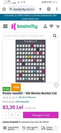 Poster razuibil - 100 Movies Bucket Gift Republic List