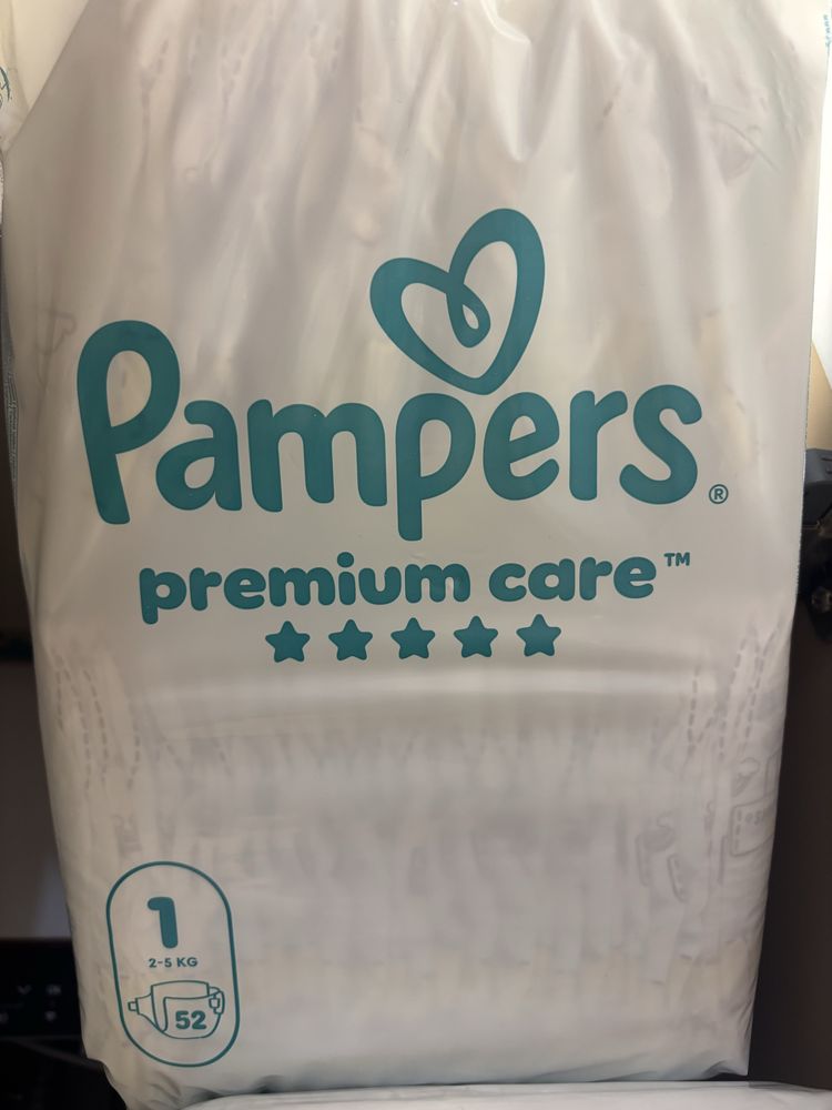 89 броя Pampers Premium Care 1, 3-5kg