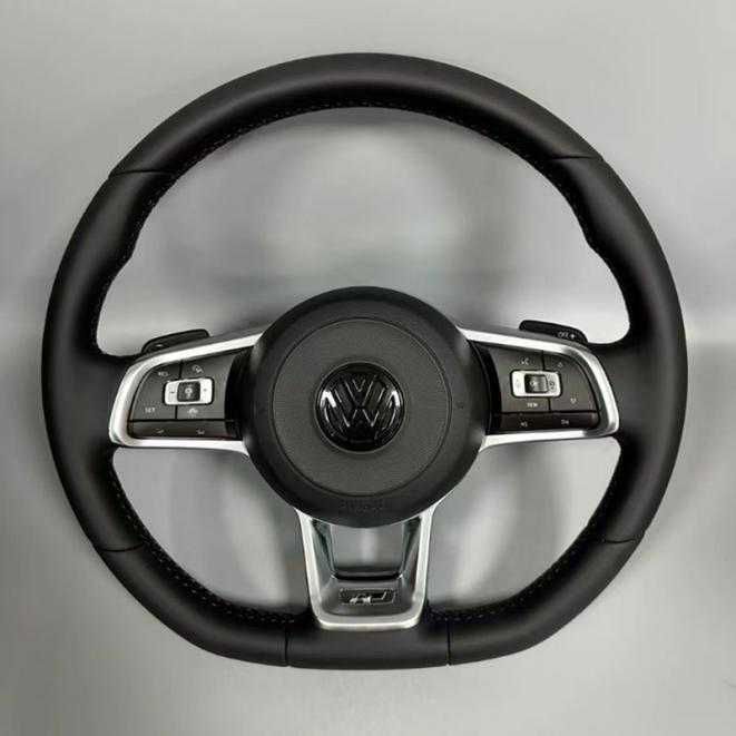 VW R Line оригинален кожен волан – стандартен дизайн