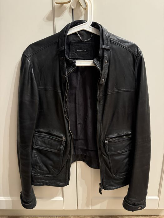 Кожаная куртка, Massimo Dutti( рр M-L)