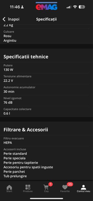 Aspirator vertical Daewoo 9 in 1