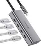PULWTOP 4 порта 10G USB C ХЪБ за Mac,iMac,iPad и USB C лаптоп