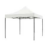 Cort pavilion pliabil, 3x3 m, cadru metal cu panza impermeabila, alb
