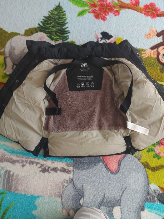 Пухено детско яке Zara