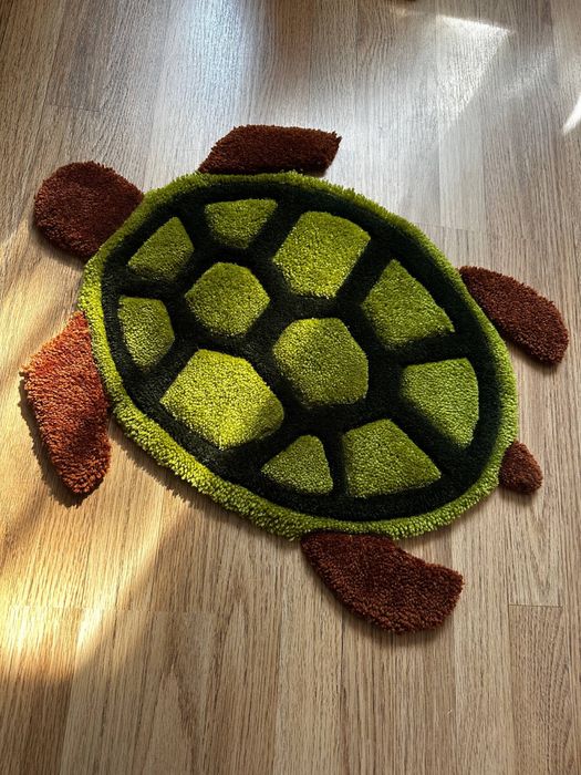 Covor handmade „Țestoasă”  moale și drăguț