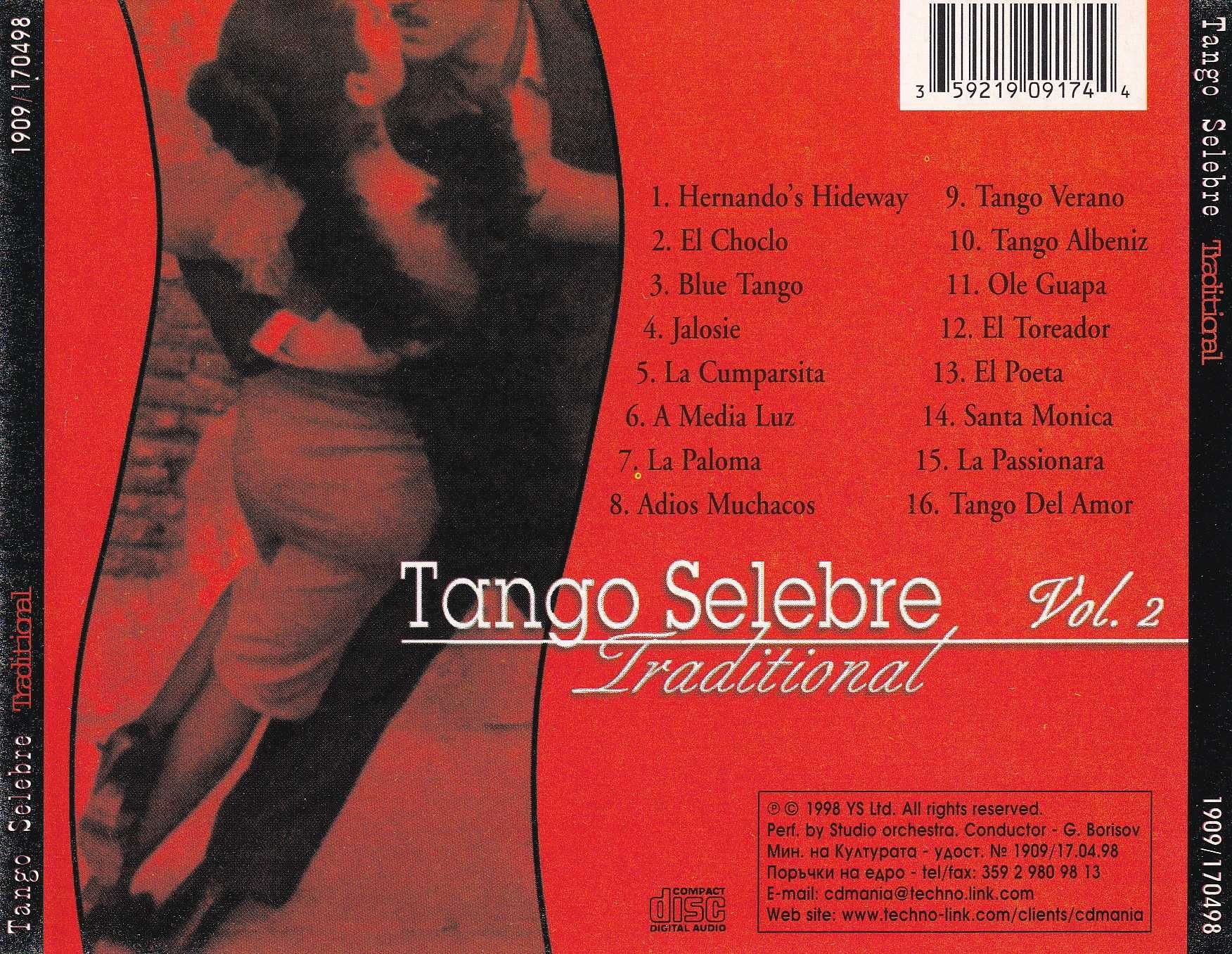 Продавам оригинални аудио дискове (CD-та), с музика - TANGO SELEBRE