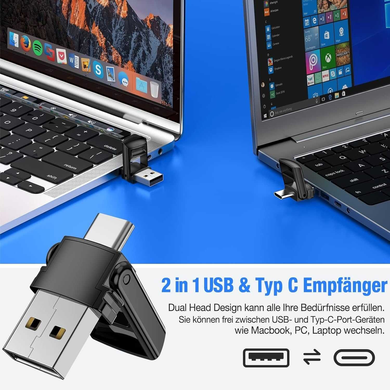 НОВ! Презентатор с USB-C и USB-A приемник, с червен лазерен показалец