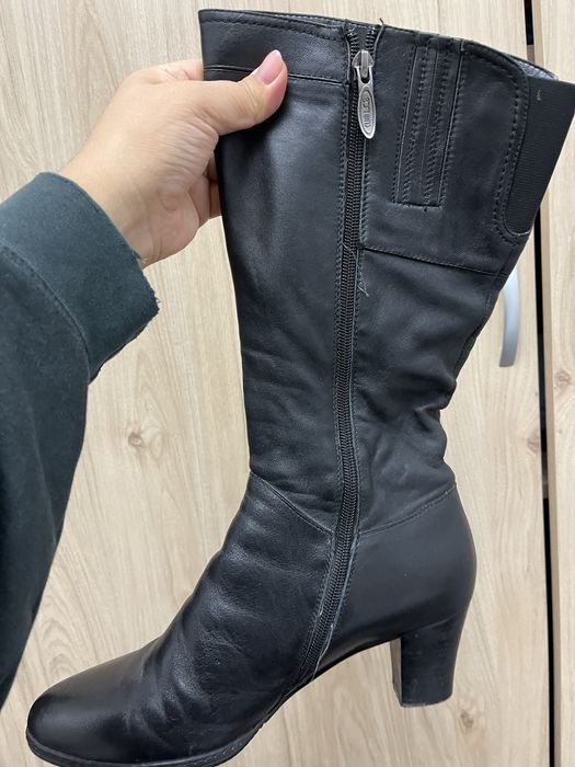 Продам сапоги кожаные