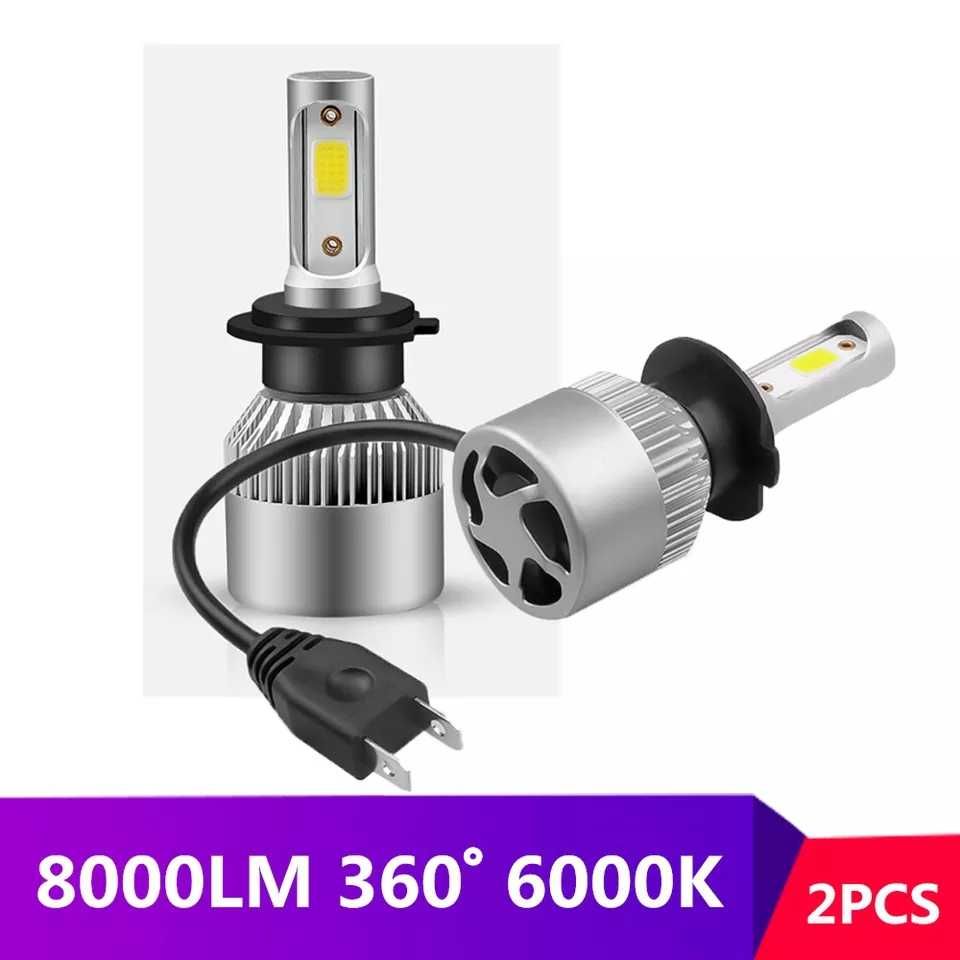 Set 2 LED-uri Auto H7 72w/set 8000LM 6500k 12V - 24V