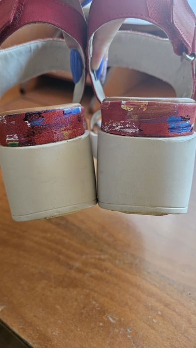 Sandale Prego , piele naturala ,cu platforma,  37