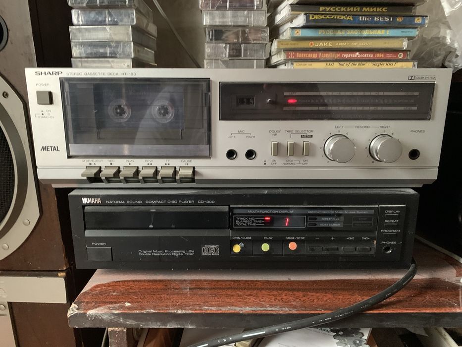 Продам приставку CD yamaha & приставка дека кассетная sharp